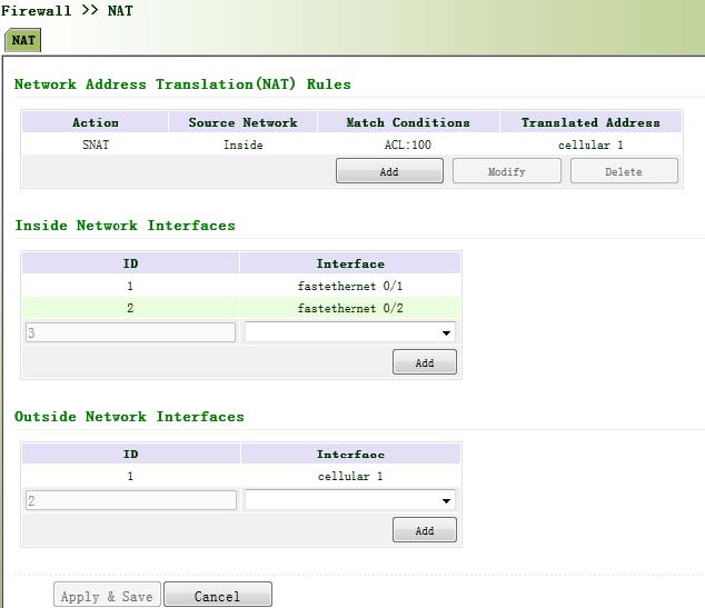 NAT Configure on IR900